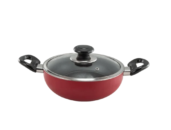 Topper Nonstick Deep Fry Pan with Lid – Induction Bottom (Glamour)